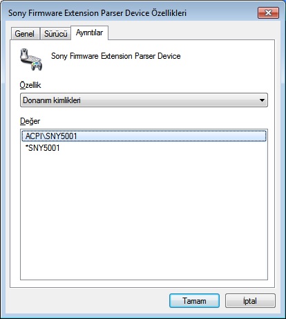 sony firmware extension parser device